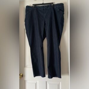 Lee Women's Relaxed Fit Straight Leg Jeans Dark Blue size 22W Petite